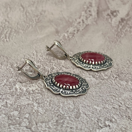 Серебряные серьги Любава 